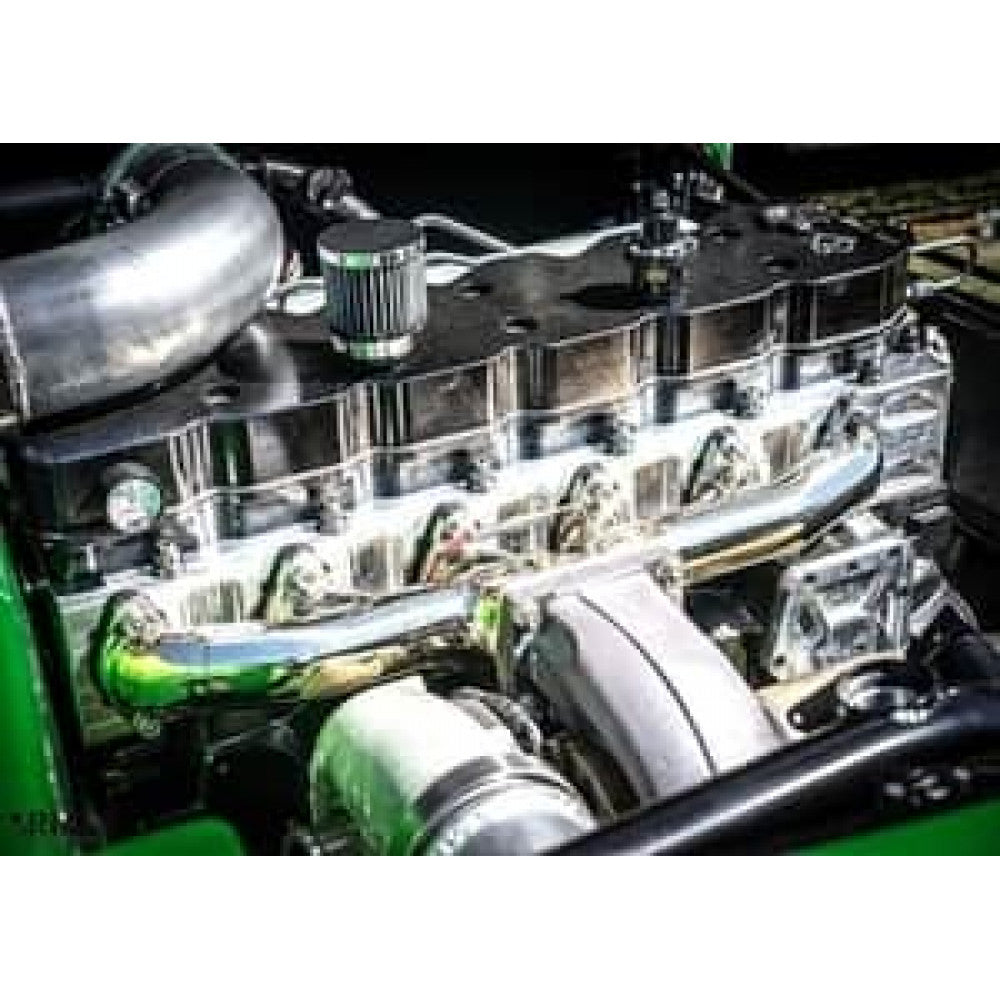 Competition T-6 12V 0* Valve Stainless Diesel Exhaust Manifold