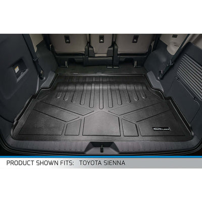 SMARTLINER Custom Fit Floor Liners For 2021-2026 Toyota Sienna with 2nd Row Bench Seat no Spare Tire