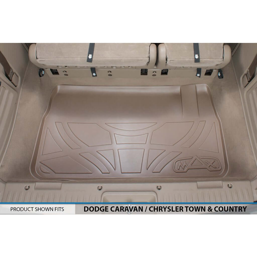 Smart Trim™ Floor Liners For 2013-2020 Dodge Grand Caravan (2nd Row Bucket) (1st Row Console)