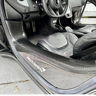 Dry Carbon Fiber Door Sill Covers for McLaren 540 570S 570GT 600LT