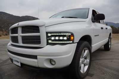 AlphaRex 02-05 Dodge Ram NOVA-Series LED Projector Headlights Black