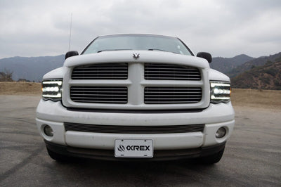 AlphaRex 02-05 Dodge Ram NOVA-Series LED Projector Headlights Black