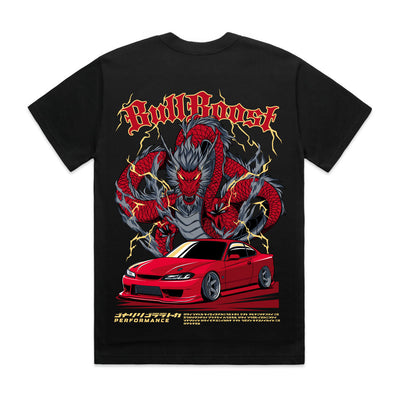 Bull Boost Performance Premium Automotive Cotton Crew Tee Shirts