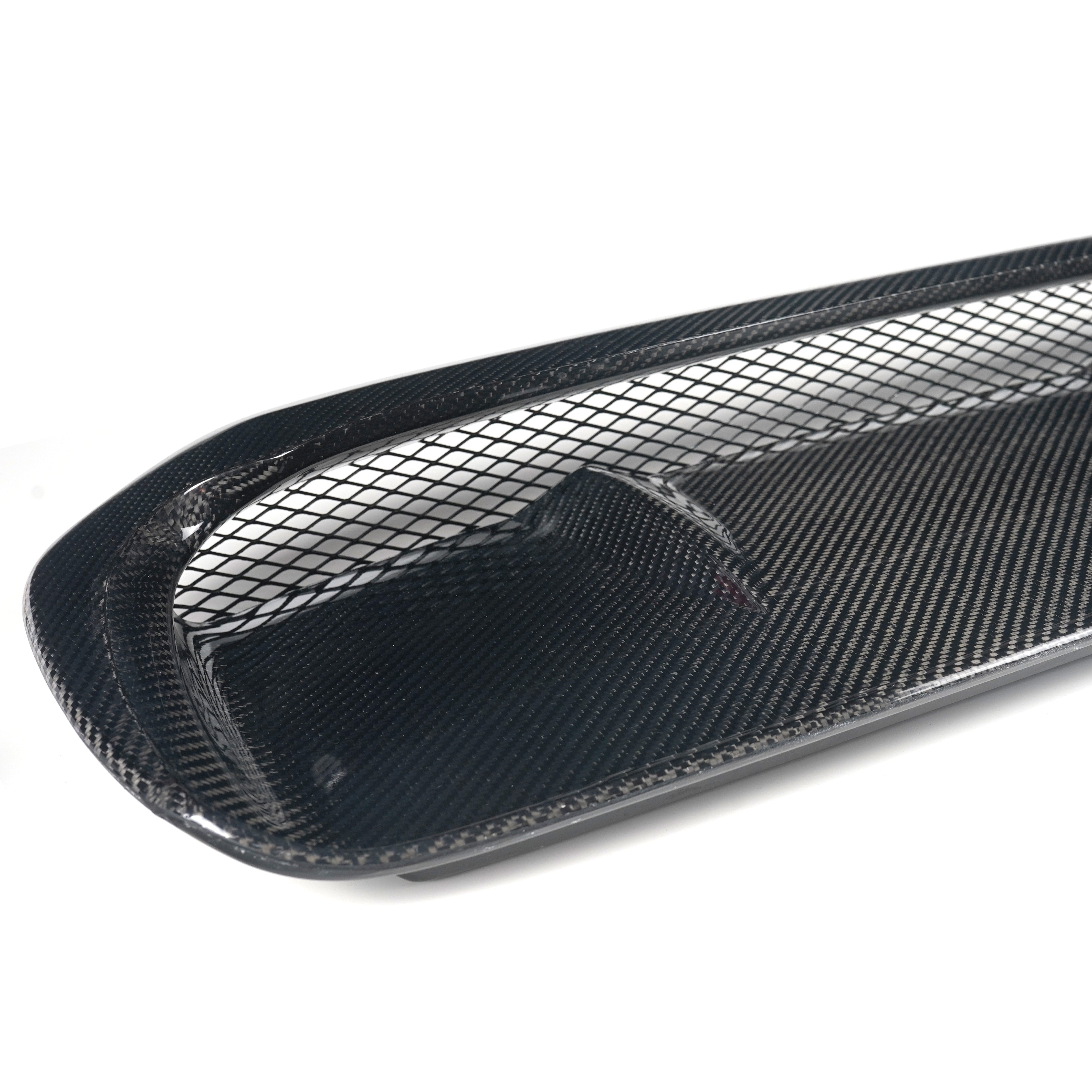 JDMuscle [15-21 WRX/STI] Prepreg Carbon Fiber Hood Scoop V1