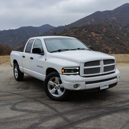 AlphaRex 02-05 Dodge Ram PRO-Series Halogen Projector Headlights Alpha-Black