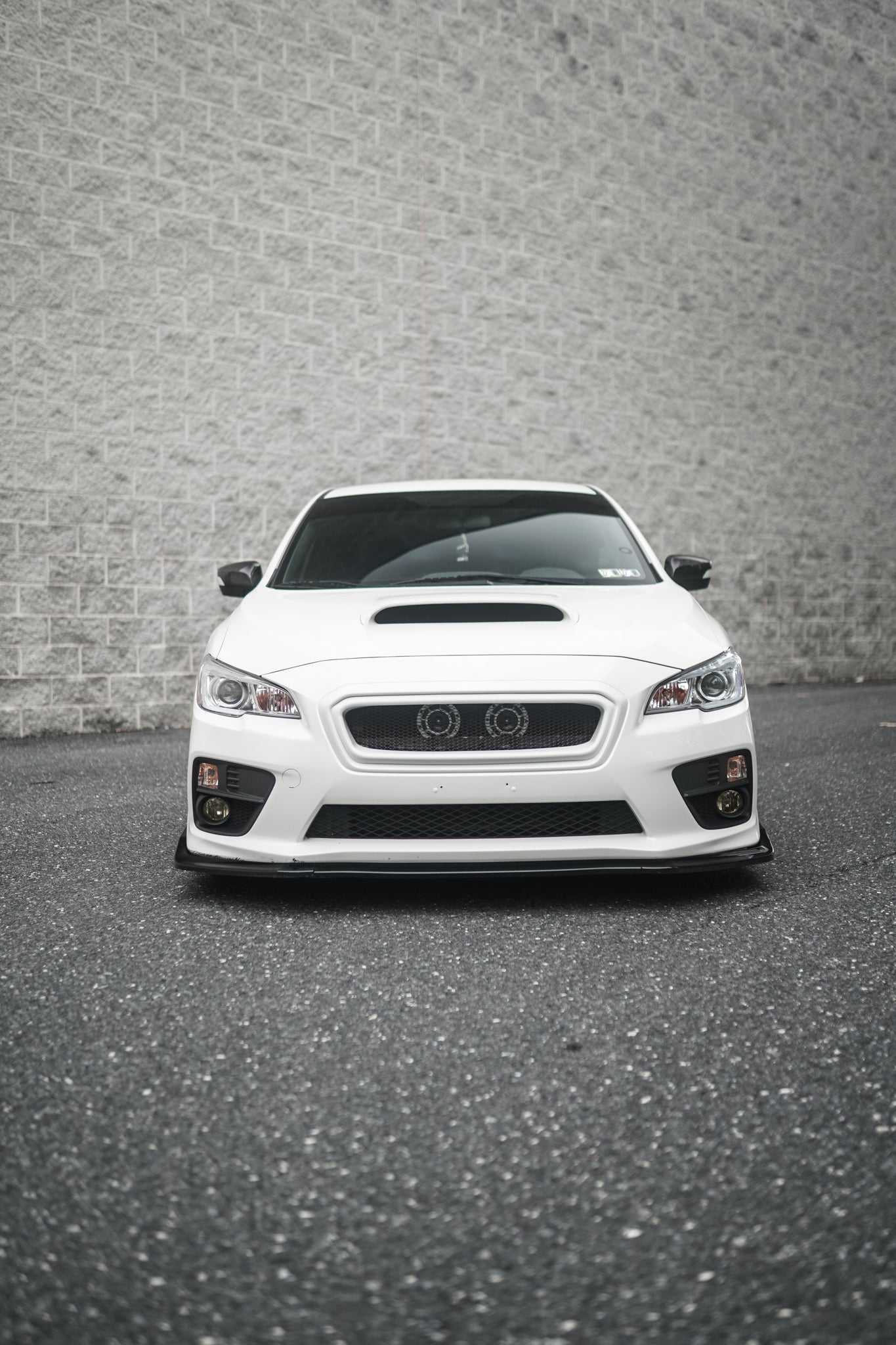 JDMuscle [15-17 WRX/STI] CS Style Front Bumper Grille-Paint Matched/Gloss Black