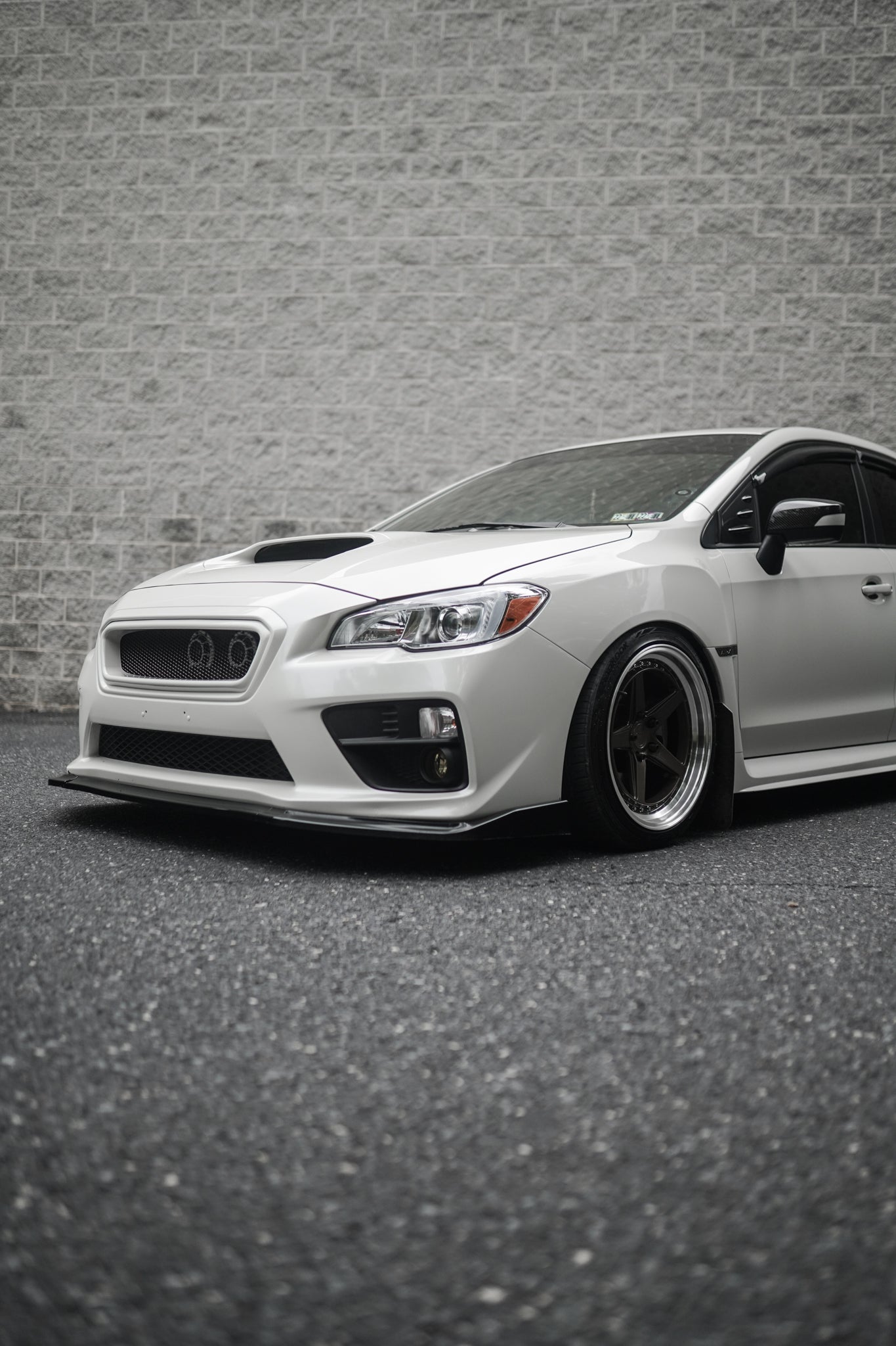 JDMuscle [15-17 WRX/STI] CS Style Front Bumper Grille-Paint Matched/Gloss Black