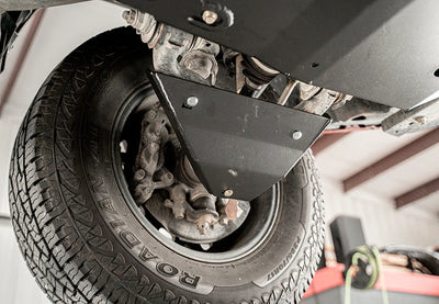 Cali Raised LED Lower Control Arm Skid Plate For 2010-2014 Toyota FJ Cruiser