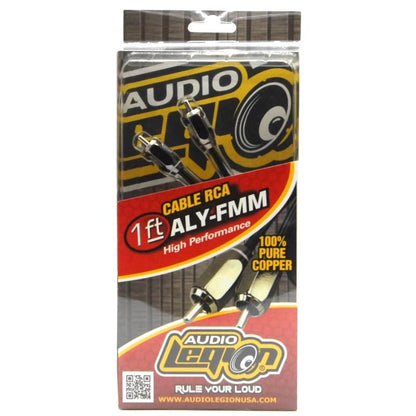 Audio Legion ALY-FMM | 1 ft RCA Adapter Cable - 1 Female to 2 Male