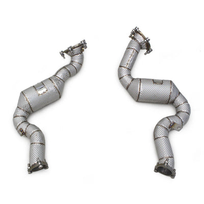 Catted High Flow 304 Stainless Exhaust Downpipe for Audi RS6 C7 4.0TT