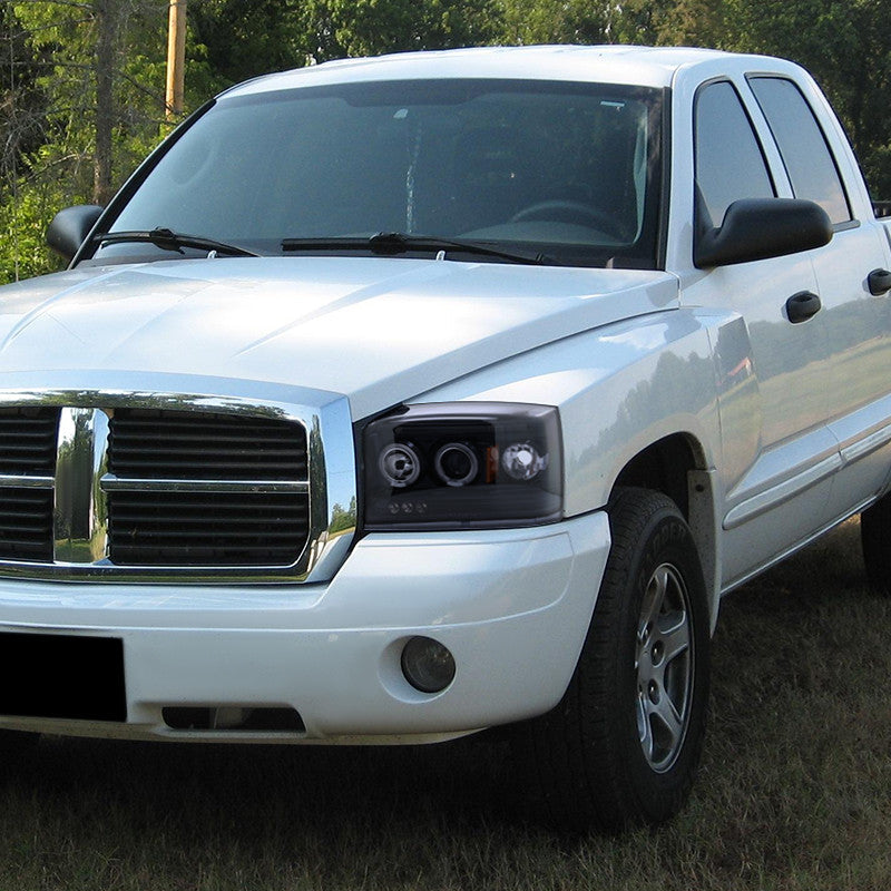 Spec-D 05-07 Dodge Dakota Projector Headlights Black/Smoked