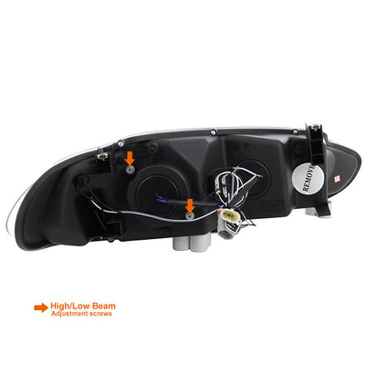 Spec-D 98-04 Dodge Intrepid Halo Projector Headlights Black