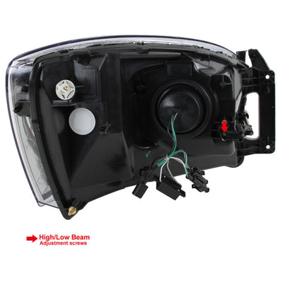 Spec-D 06-08 Dodge Ram 1500 2500 3500 Pro Headlights Chrome