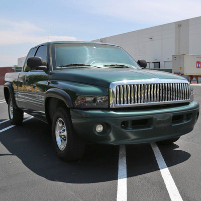 Spec-D 94-01 Dodge Ram Projector Headlights Chrome Smoked