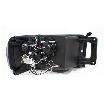 Spec-D 02-05 Dodge Ram Dual Halo Projector Headlights Smoked