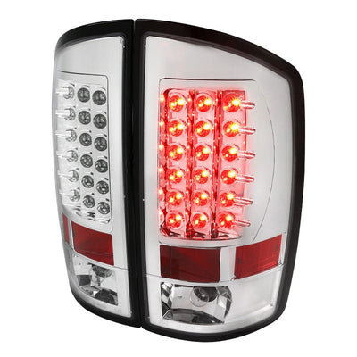 Spec-D 07-09 Dodge Ram 1500 2500 3500 LED Tail Lights Chrome