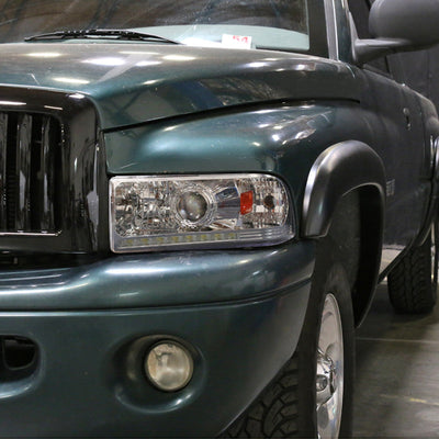 Spec-D 94-02 Dodge Ram 1500 2500 3500 Headlights Chrome