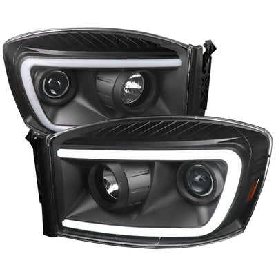 Spec-D 06-08 Dodge Ram Projector Headlights Glossy Black/Smoked