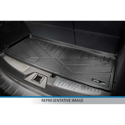 Smart Trim™ Custom Fit Floor Liners For 2019-2025 Subaru Ascent with 2nd Row Bench Seat and With Subwoofer in the Cargo Area