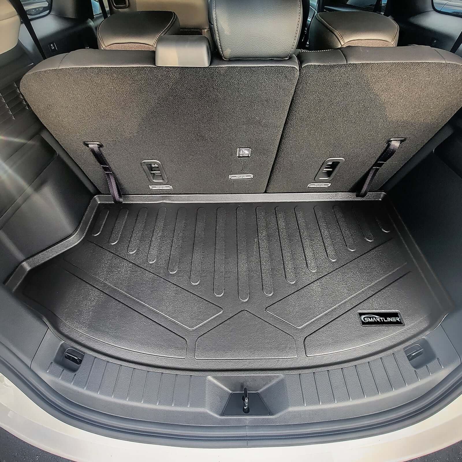SMARTLINER Custom Fit Floor Liners For 2024-2025 Mazda CX-90 Plug-In Hybrid (Only Fits 2nd Row Bucket Seats With Center Console)