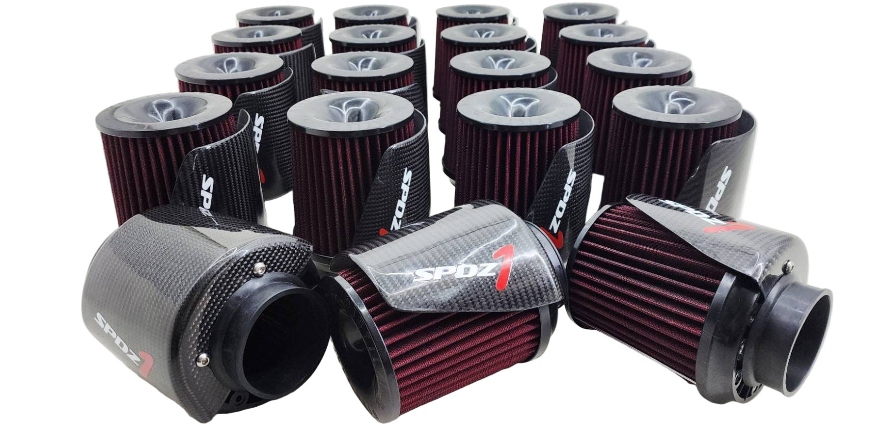 SPDZ1 Carbon Cover High Velocity 3” Inlet Intake Filter