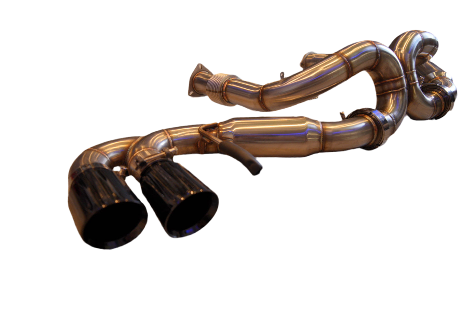 SPDZ1 Catback Exhaust For Chevrolet Corvette C8 2020+ Black Tips 6.2L V8 3" Race Series