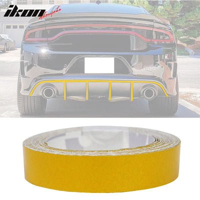 1.5CMx5M Yellow 3M Reflective Stickers Vinyl Pinstripe Safety Warning
