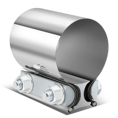 2.25" Butt Joint Exhaust Band Clamp Muffler Coupler Stainless Steel