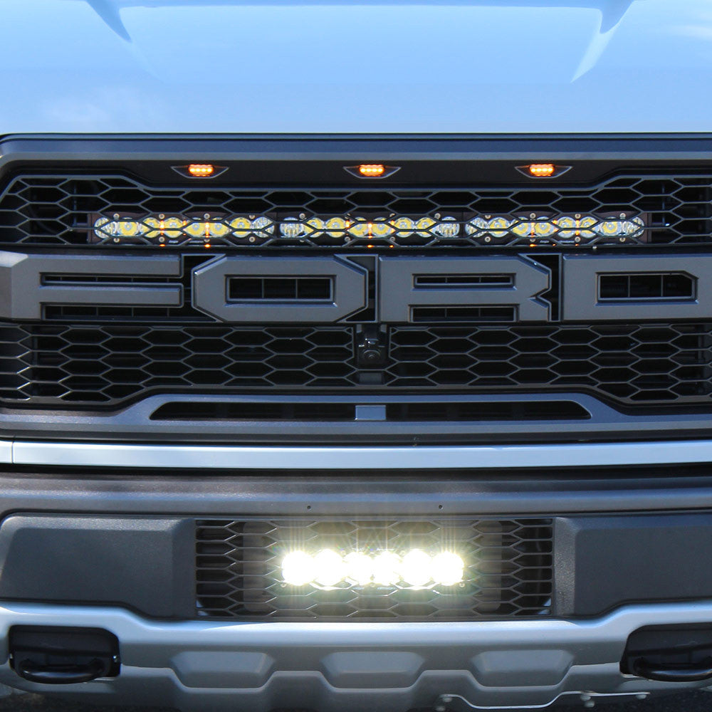 Baja Designs Ford F-150 OnX6+ 10 Inch Grille Lower Light Bar Kit