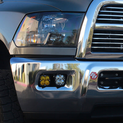 Baja Designs Dodge/Ram Squadron SAE Fog Pocket Light Kit - Amber