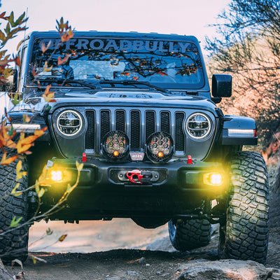 Baja Designs Jeep JL/JT Squadron-R SAE Fog Pocket Light Kit - Amber