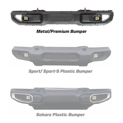 Baja Designs Jeep JL/JT Squadron-R SAE Fog Pocket Light Kit