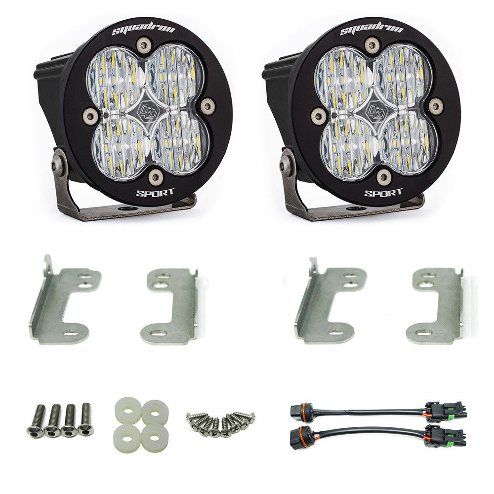 Baja Designs Jeep JK Squadron-R Sport Fog Pocket Light Kit