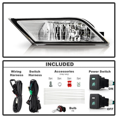 Spyder Honda Odyssey EX/EXL/LX 2011-2014 OEM Fog Lights W/Switch- Clear FL-CL-HODY2011-C 5064653