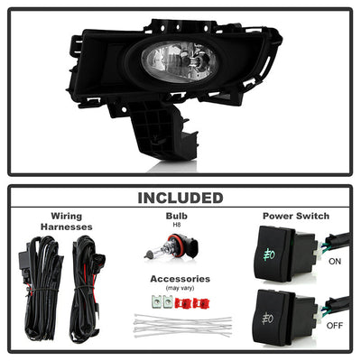 Spyder Mazda 3 07-08 4Dr OEM Fog Lights (Wont Fit Sports/Gt Or Htchback)w/swch Clear FL-CL-MAZ307-C 5020765
