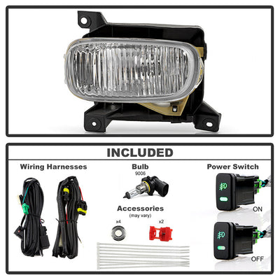 SPYDER 00-06 Toyota Tundra (w/ Steel Bumper Only) OEM Fog Lights w/ Switch- Clear (FL-CL-TTU00-C) 9051388