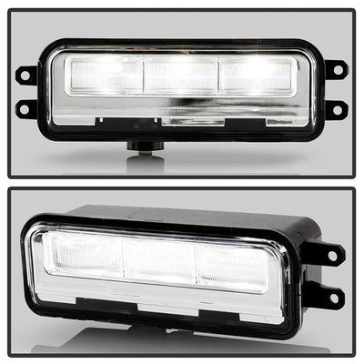 SPYDER 22-24 Toyota Tundra OEM Full LED Fog Lights w/Switch - Clear (FL-CL-TTU2022-LED-C) 9051029