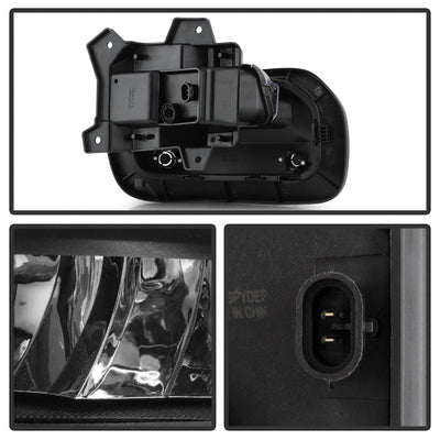SPYDER  Dodge RAM 1500 2025+ OEM Style Full Led Fog Lights W/ Switch- Set FL-DR2025-15-LED-C 9055461
