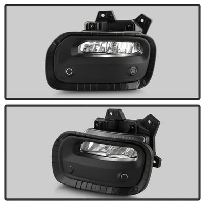 SPYDER  Dodge RAM 1500 2025+ OEM Style Full Led Fog Lights W/ Switch- Set FL-DR2025-15-LED-C 9055461