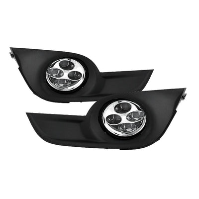 Spyder Nissan Altima 2013-2015 Sedan Daytime DRL LED Running Fog Lights w/Switch Clear FL-DRL-NA13-C 9031649