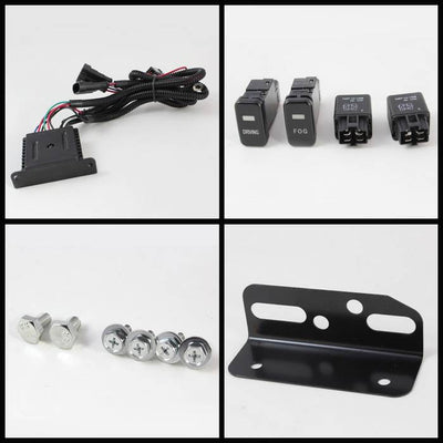 Spyder Toyota FJ Cruiser 07-14 Fog Lights With LED Daytime Running Lights w/swch Blk FL-DRL-TFJ07-BK 5075161