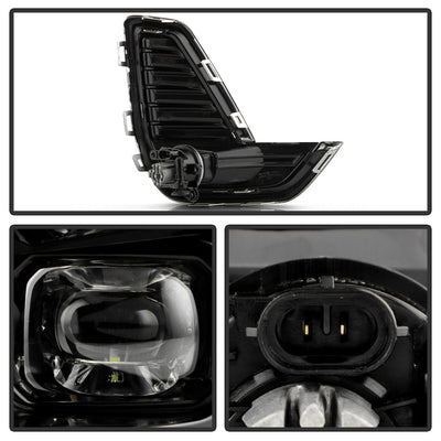 SPYDER 20-23 GMC Acadia OEM LED Fog Light w/ Switch - Clear (FL-GAC2020-LED-C) 9054136