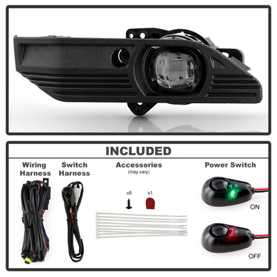SPYDER 23-25 GMC Canyon OEM LED Fog Lights w/Switch - Clear (FL-GCAN21-LED-C) 9054150