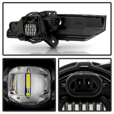 SPYDER 23-25 GMC Canyon OEM LED Fog Lights w/Switch - Clear (FL-GCAN21-LED-C) 9054150