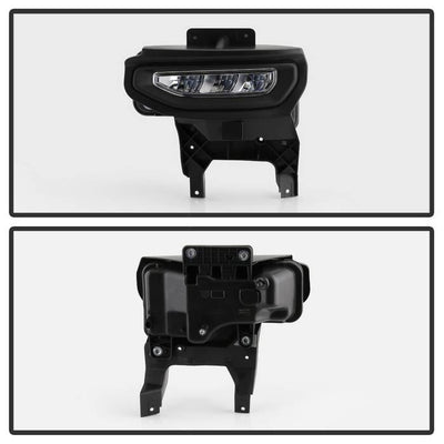 Spyder 16-18 GMC Sierra 1500 OEM Style Full LED Fog Light w/Switch - Clear (FL-GS2016-LED-C) 9043222