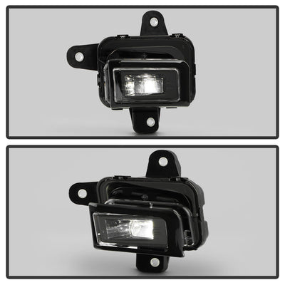 SPYDER 23-25 GMC Sierra 1500 OEM Style LED Fog Light w/ Switch - Clear (FL-GS2023-LED-C) 9054167