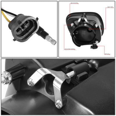 08-17 Freightliner Cascadia 3D Projector LED Fog Lights - Chrome