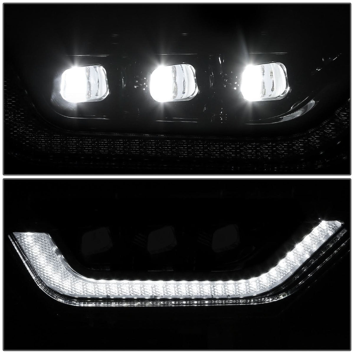 2021-2023 Ford F-150 LED Projector Fog Lights Black