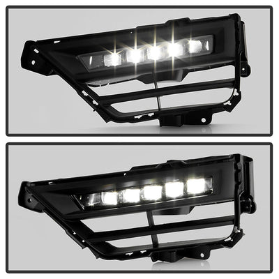 SPYDER 20-22 Honda CRV Hybrid OEM Full LED Fog Lights w/Switch - Clear (FL-HCRV20-HY-LED-C) 9051210