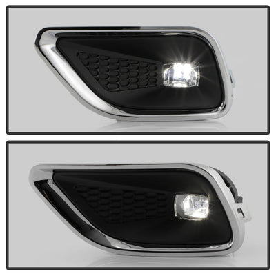 SPYDER 19-23 Jeep Cherokee OEM LED Fog Lights w/Switch - Clear (FL-JC19-LED-C) 9054204